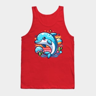 Endearing Dolphin Tank Top